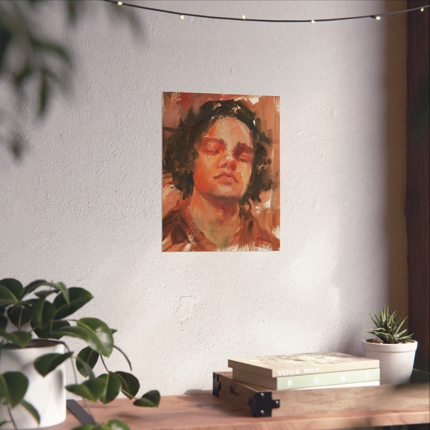 "Damien" - Oil Portriait Print (Day 135)