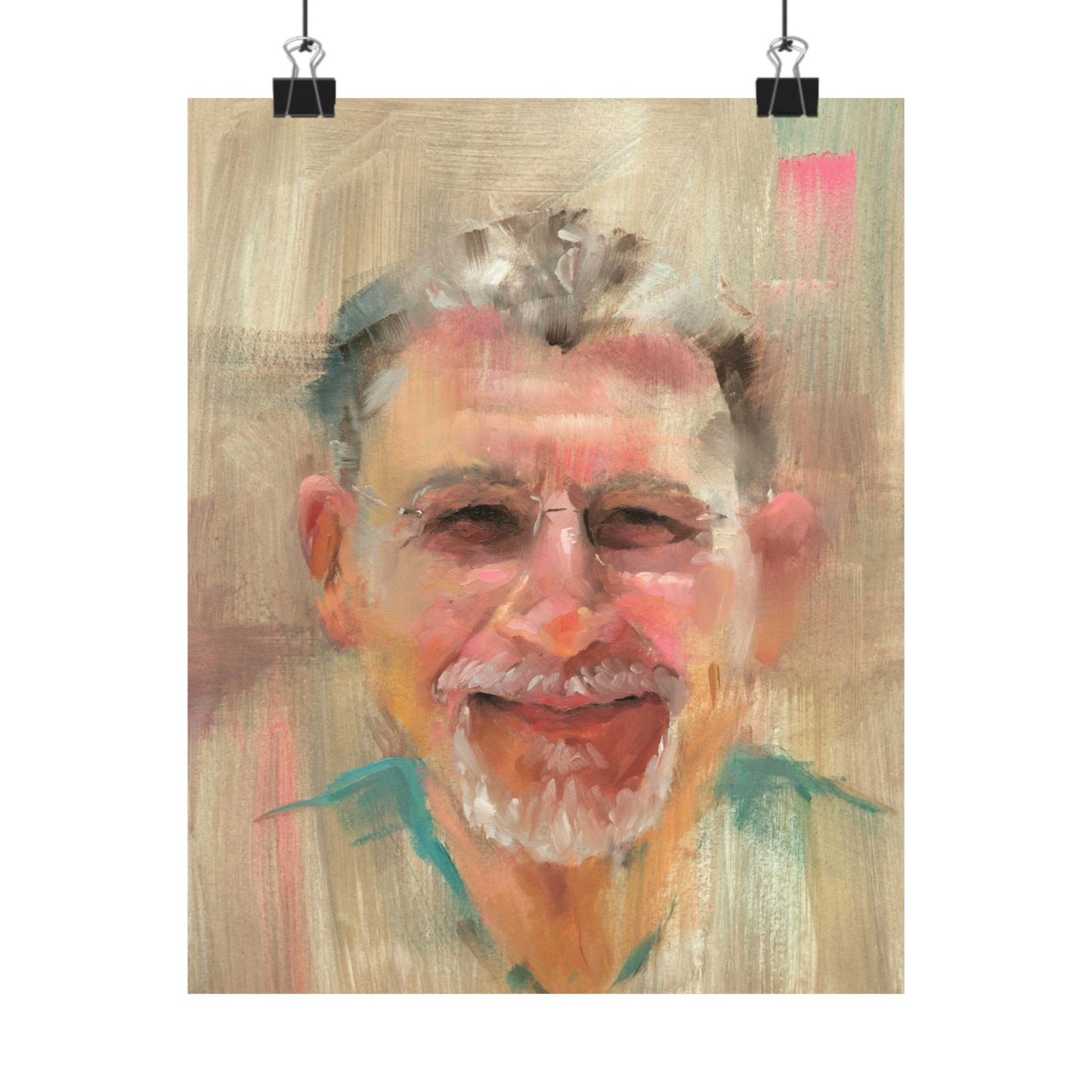 "Piero" - Oil Portriait Print (Day 56)