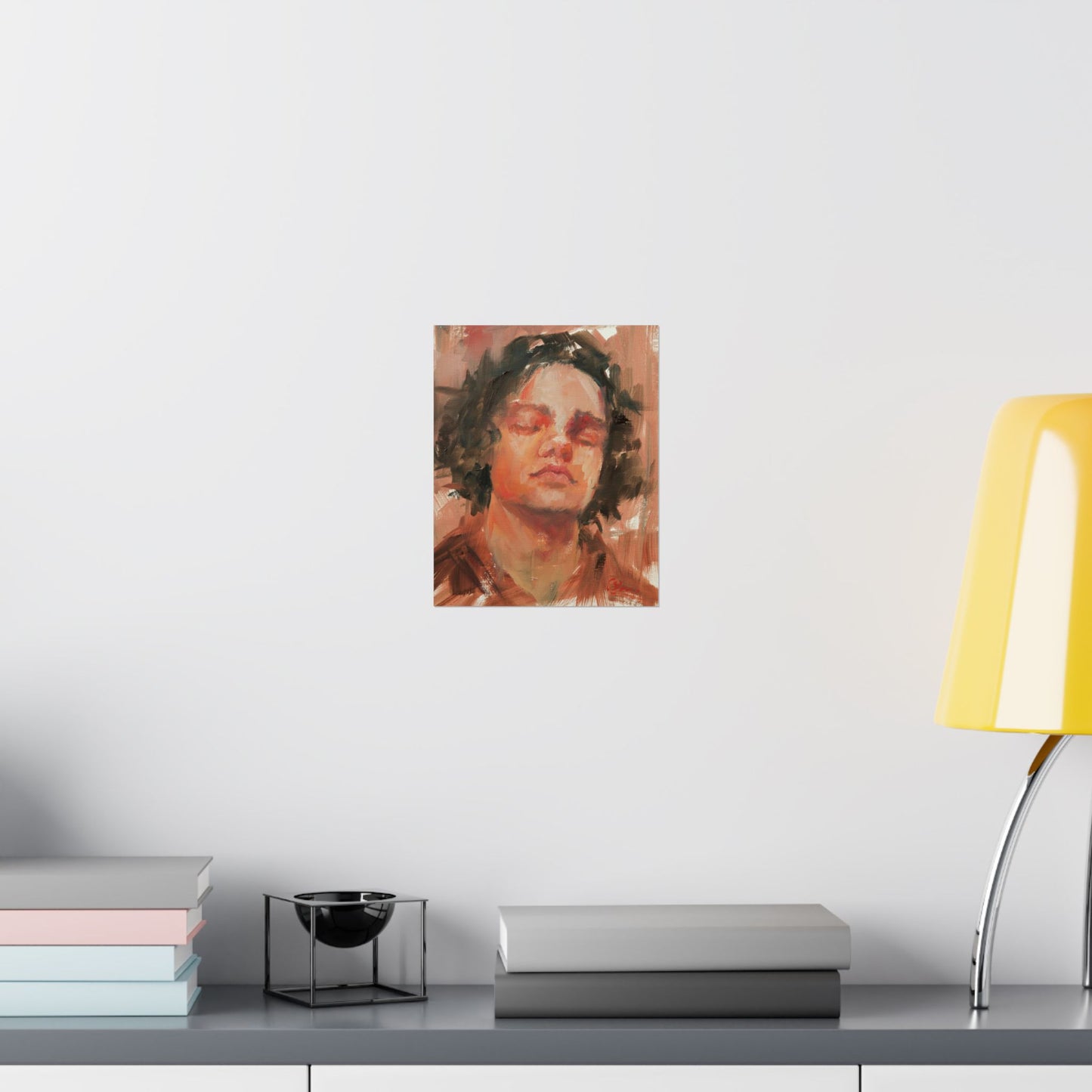"Damien" - Oil Portriait Print (Day 135)