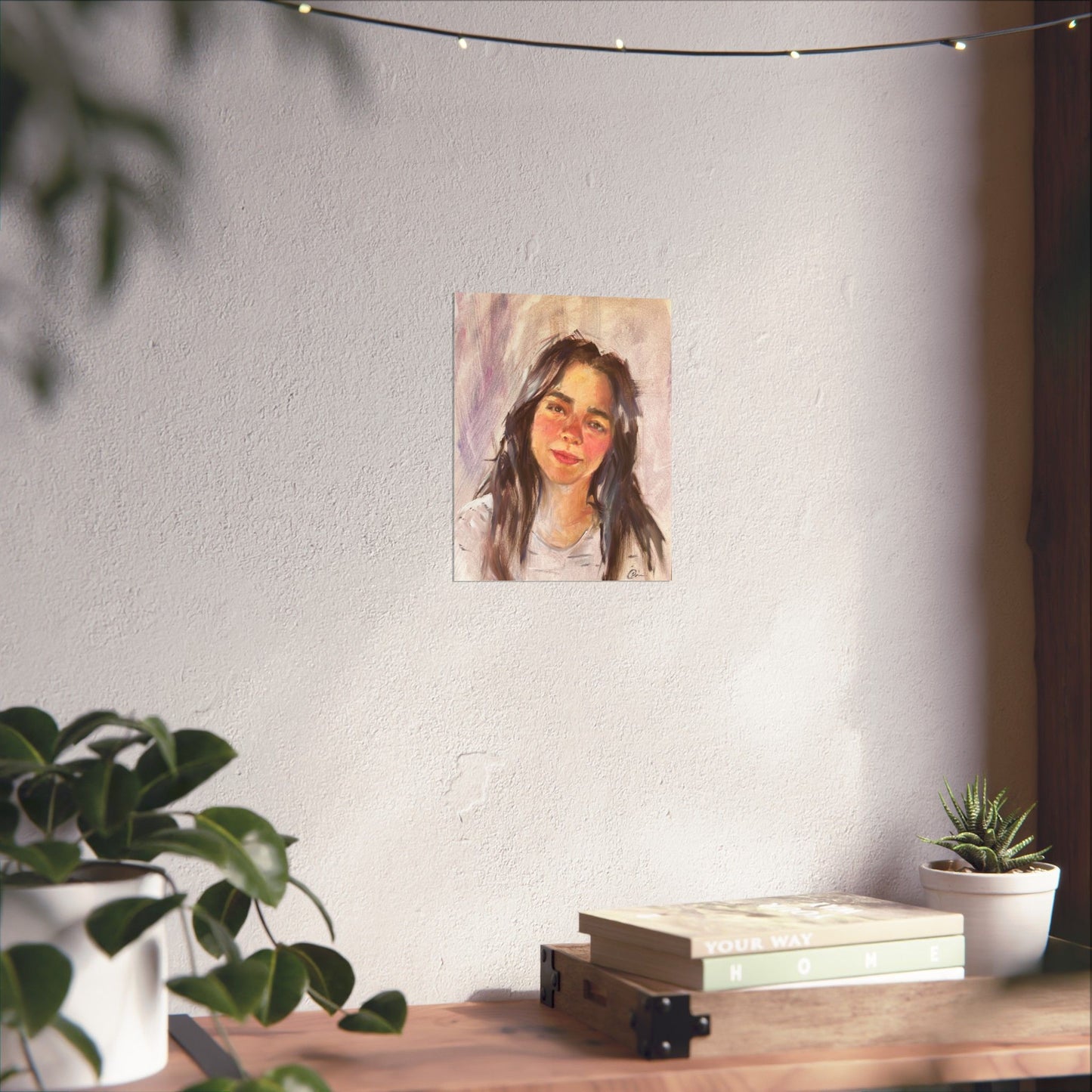 "Mina" - Oil Portriait Print (Day 113)
