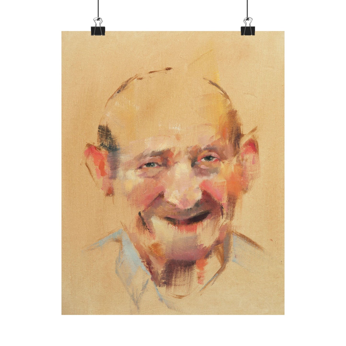 "Theodore" - Oil Portriait Print (Day 37)