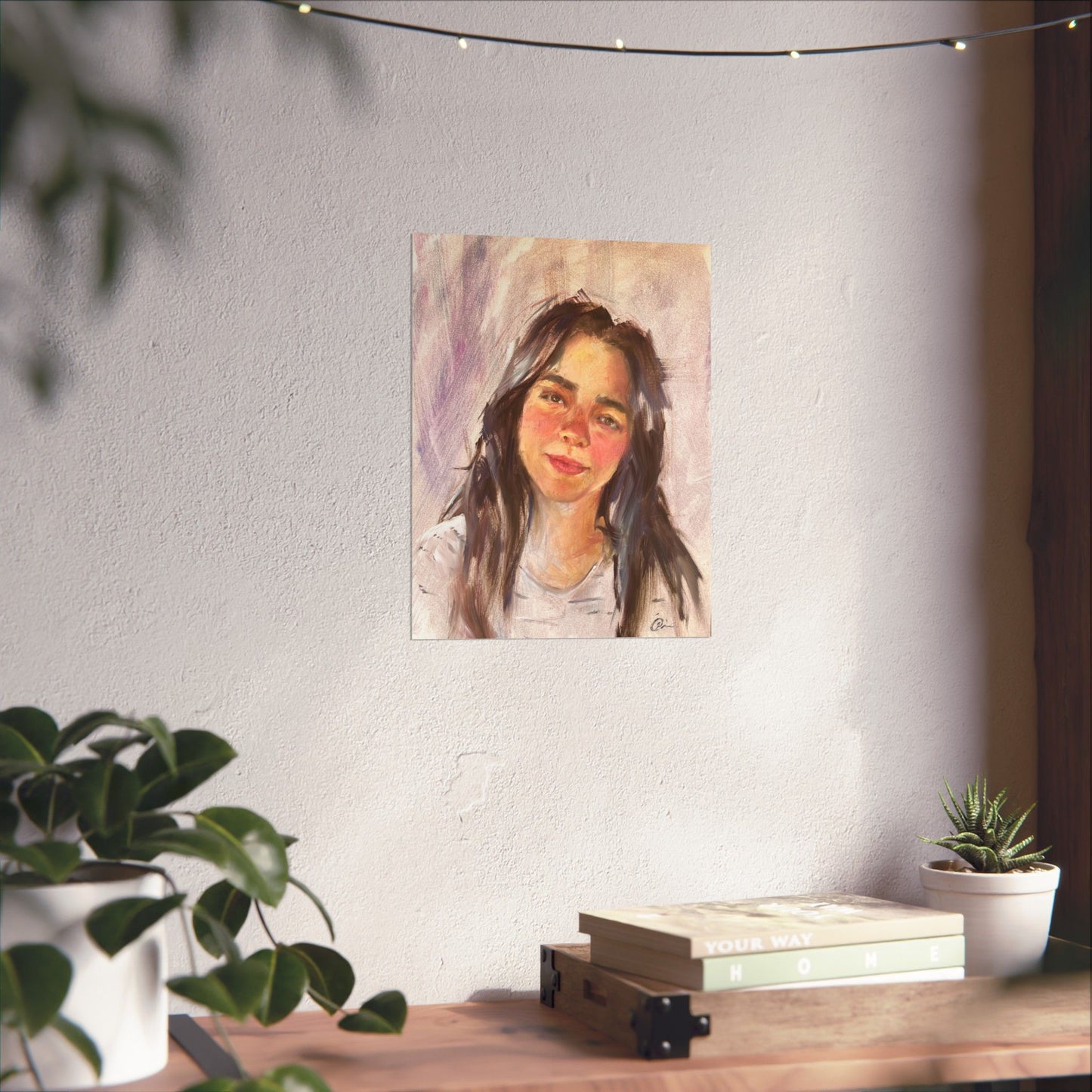 "Mina" - Oil Portriait Print (Day 113)