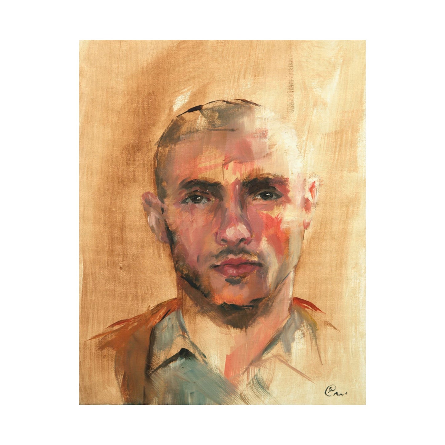 "Fouad" - Oil Portriait Print (Day 60)