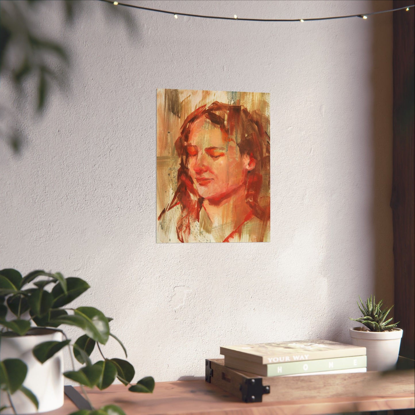"Florence" - Oil Portriait Print (Day 50)