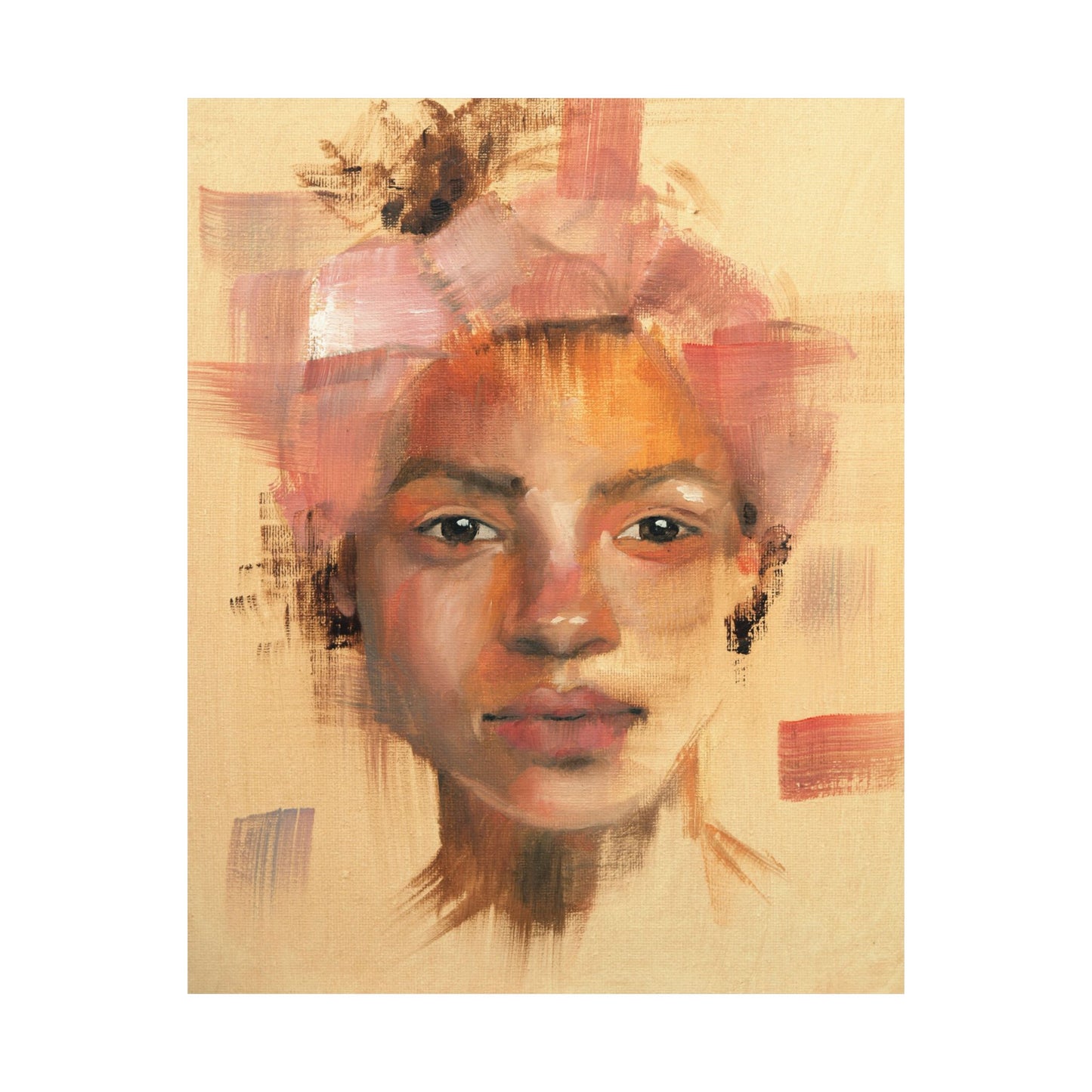 "Fatima" - Oil Portriait Print (Day 33)