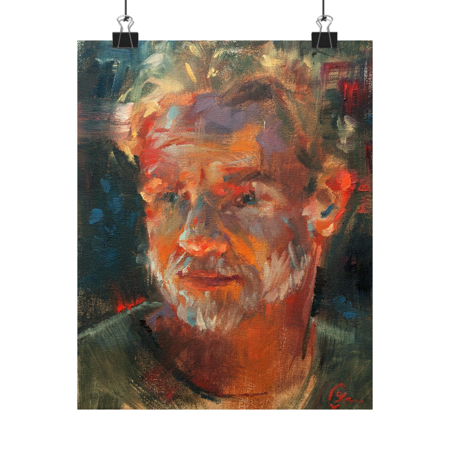 "Randolph" - Oil Portriait Print (Day 72)
