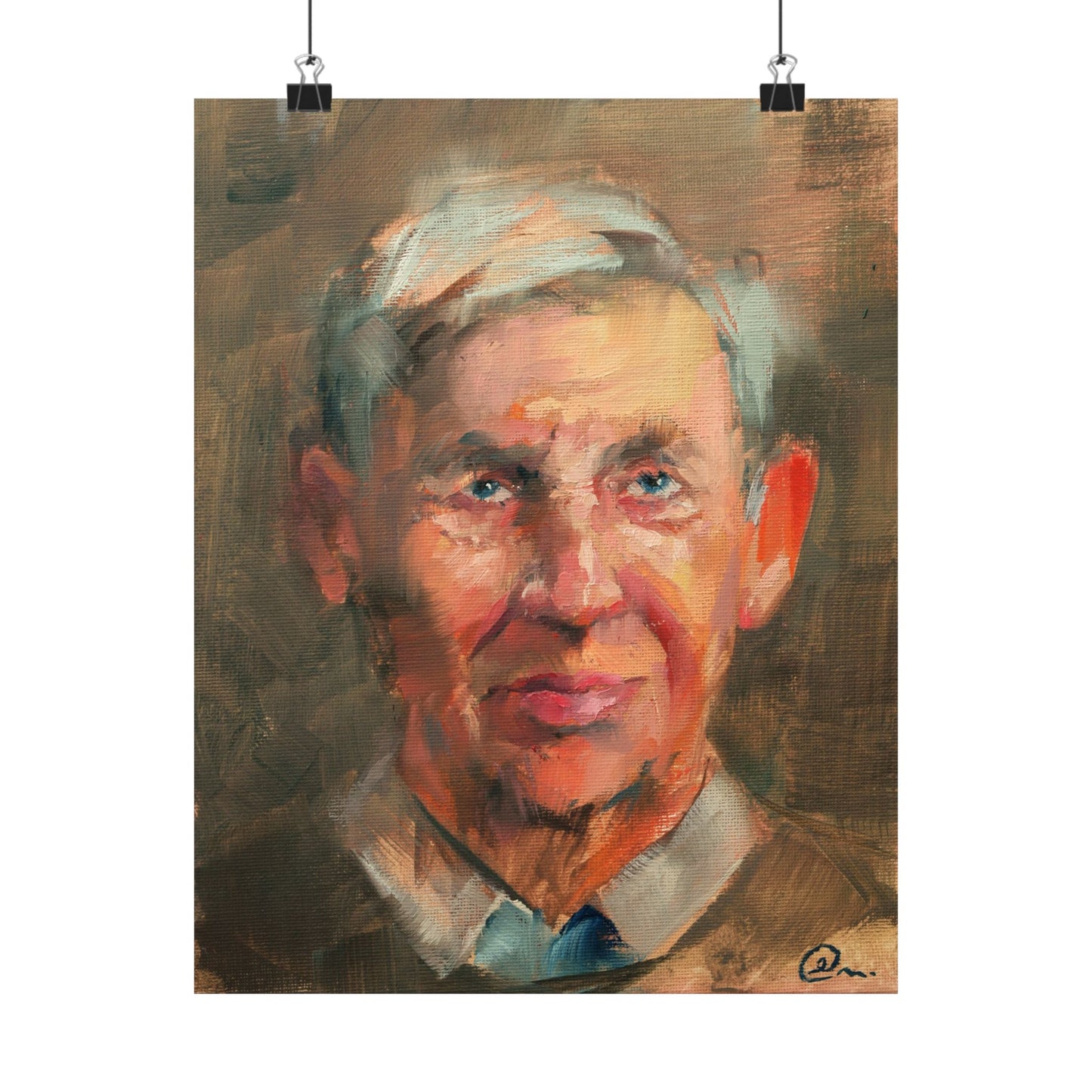 "Francis" - Oil Portriait Print (Day 87)