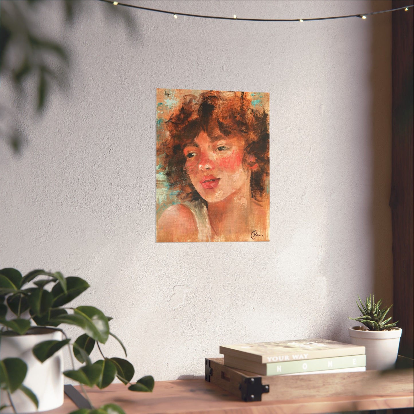 "Cecilia" - Oil Portriait Print (Day 66)