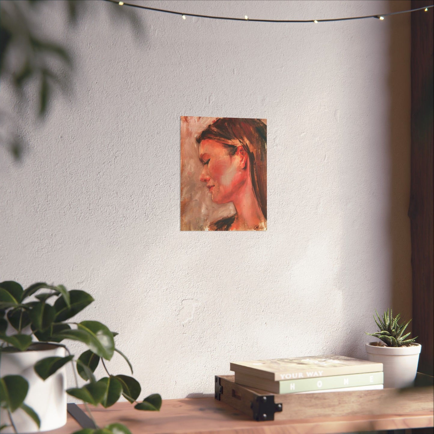 "Beline" - Oil Portriait Print (Day 91)