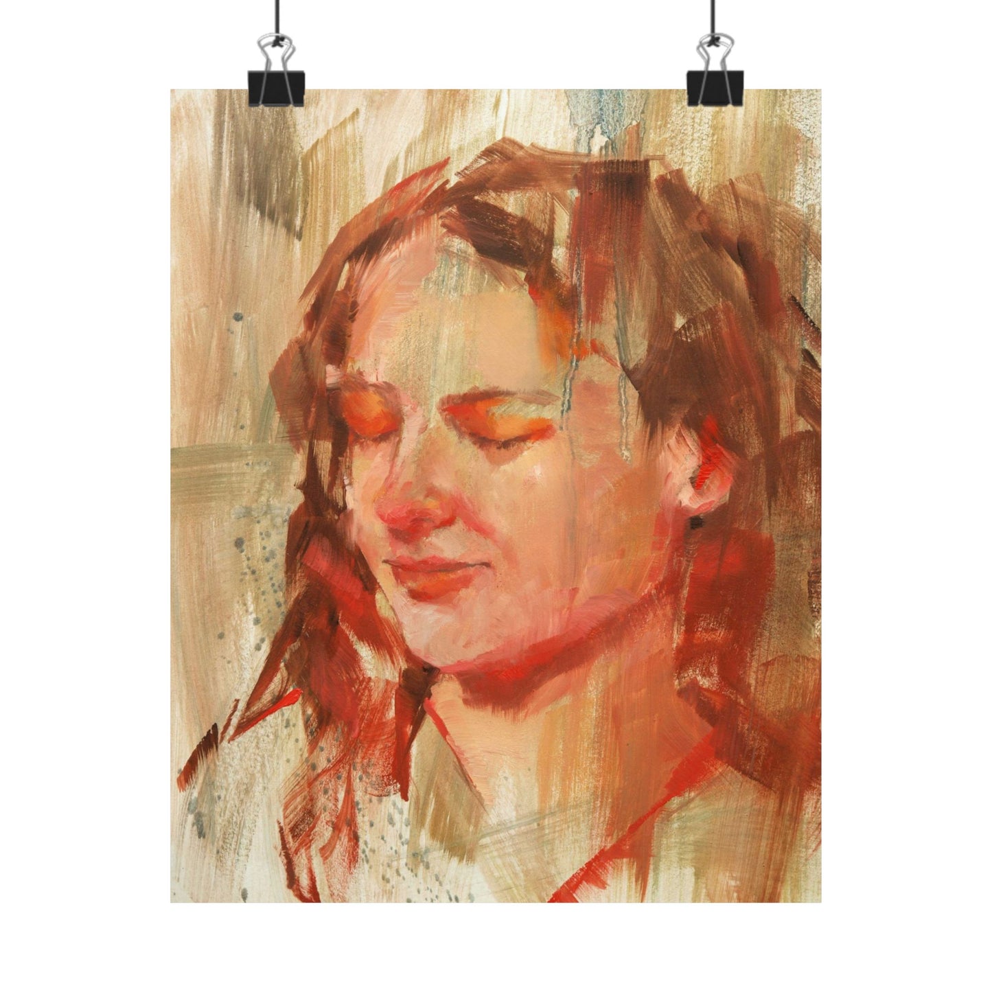 "Florence" - Oil Portriait Print (Day 50)