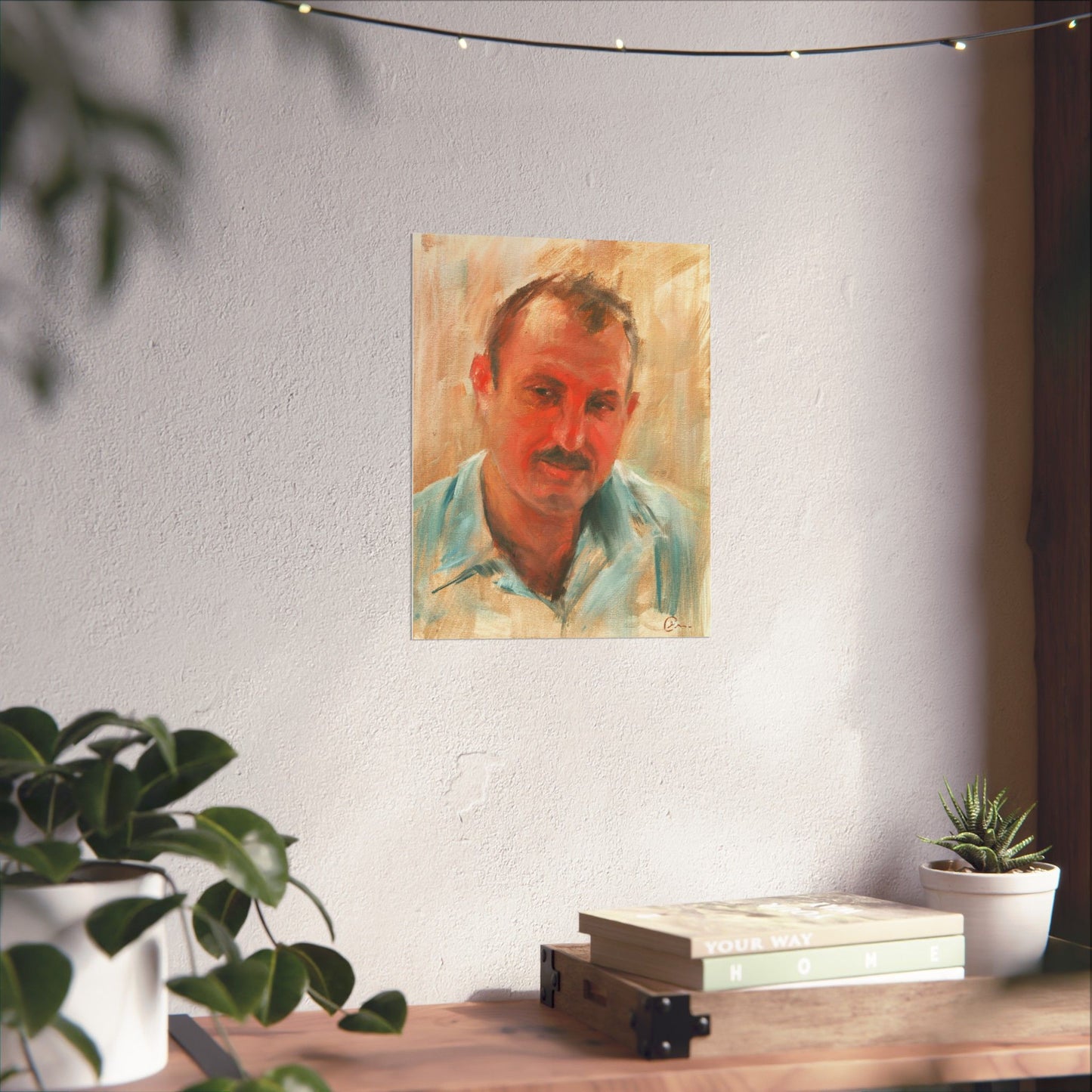 "Maher" - Oil Portriait Print (Day 128)
