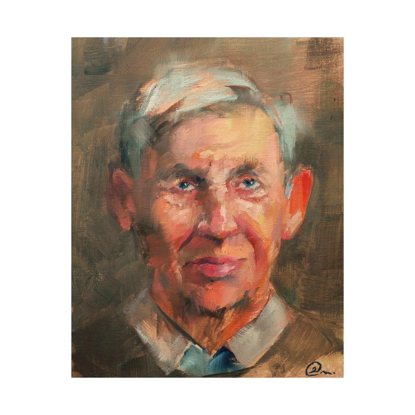 "Francis" - Oil Portriait Print (Day 87)