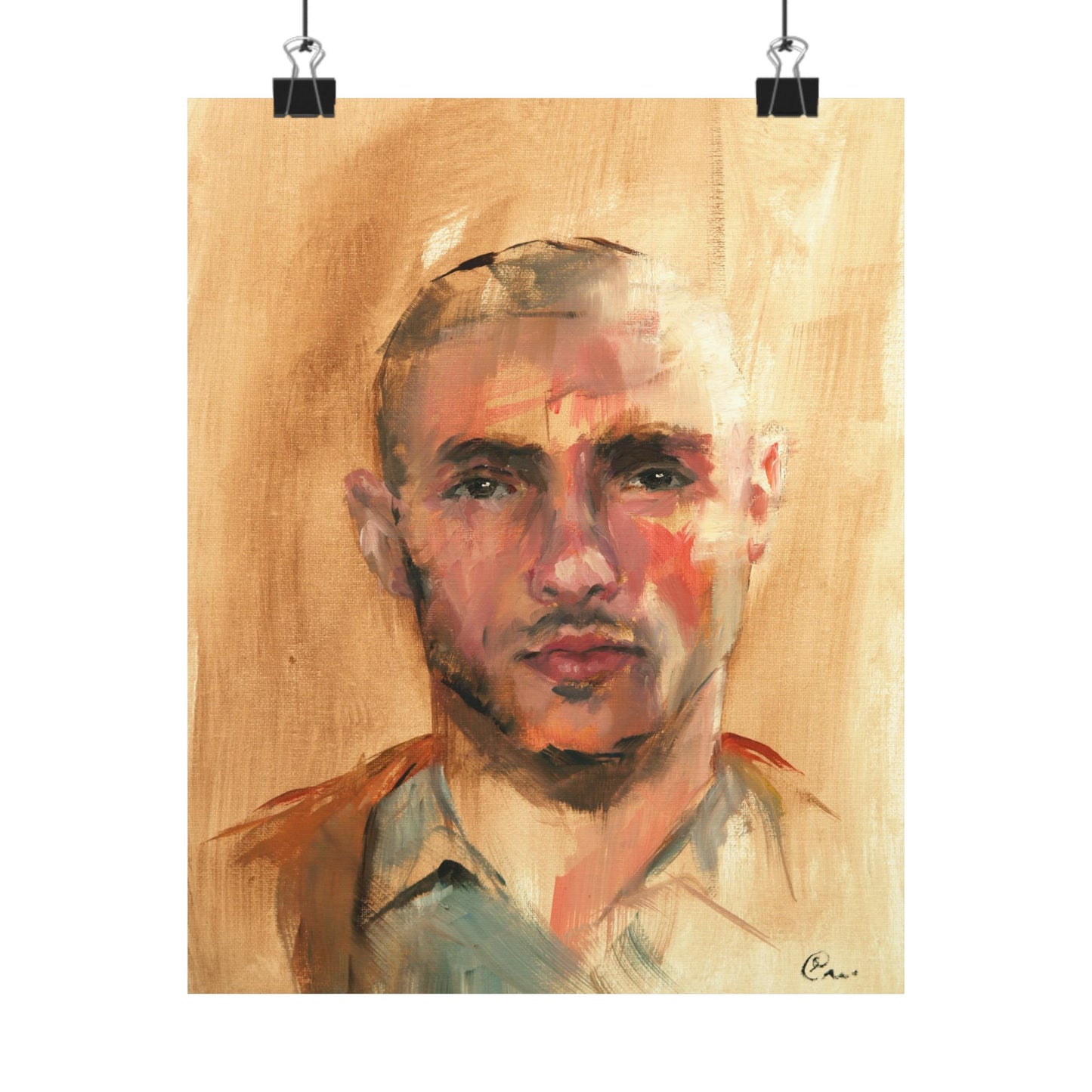 "Fouad" - Oil Portriait Print (Day 60)