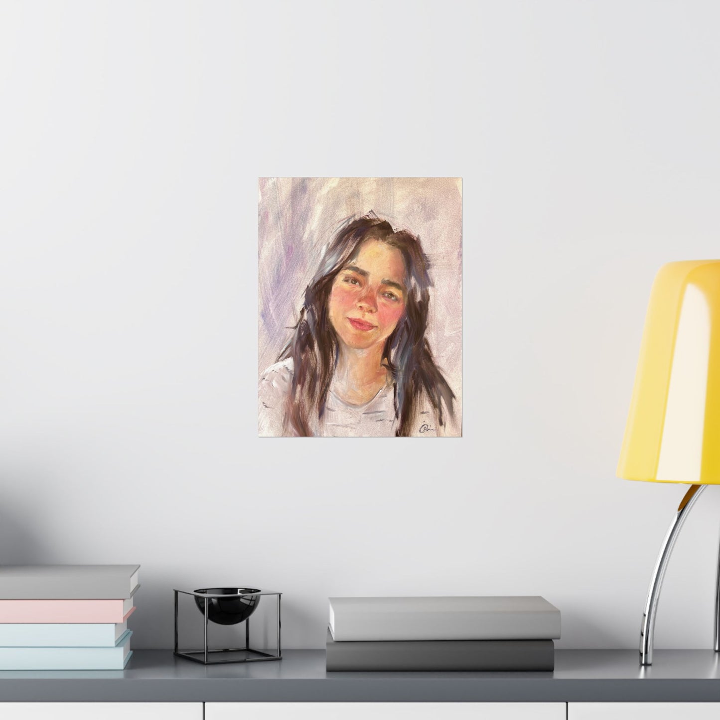"Mina" - Oil Portriait Print (Day 113)