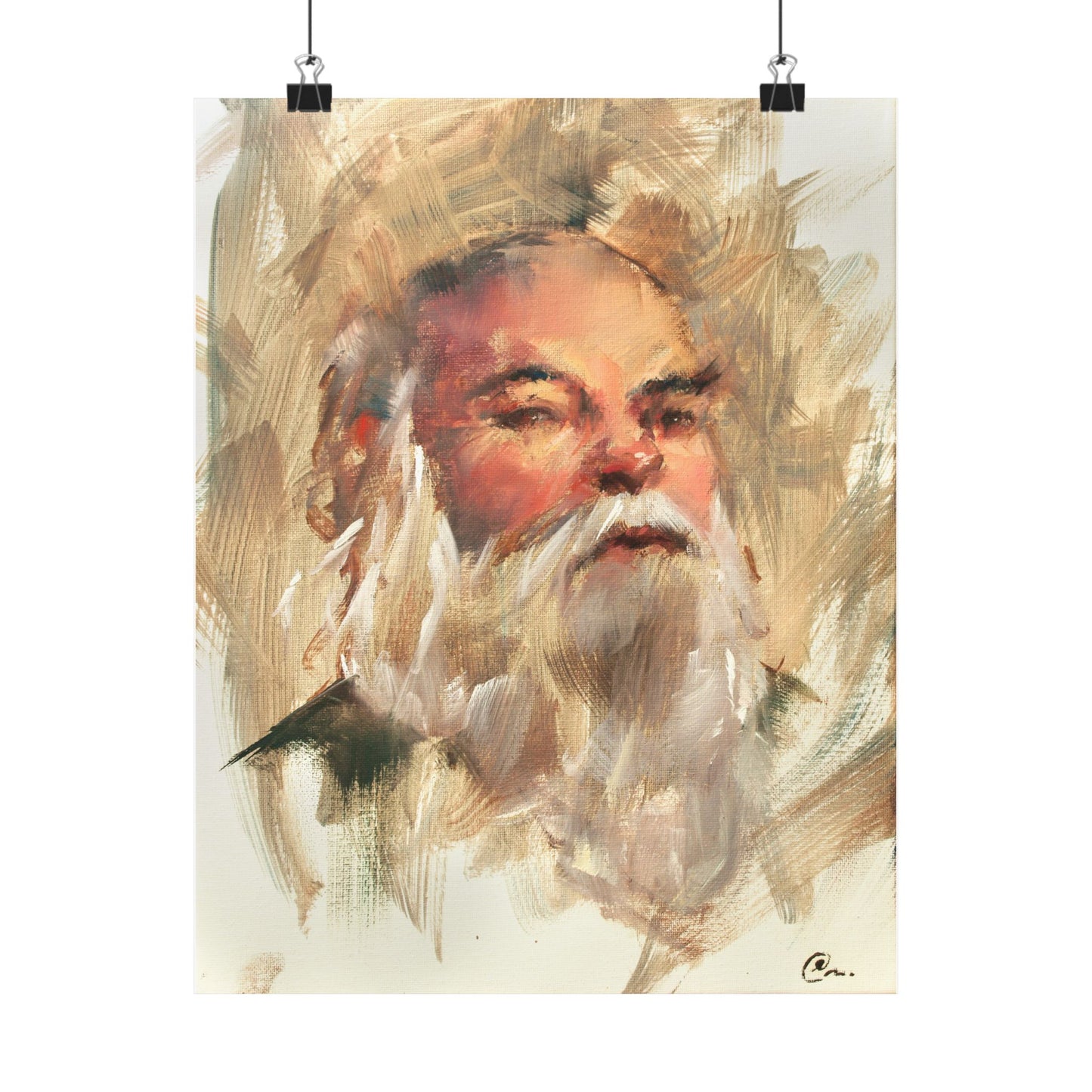 "Rupert" - Oil Portriait Print (Day 81)