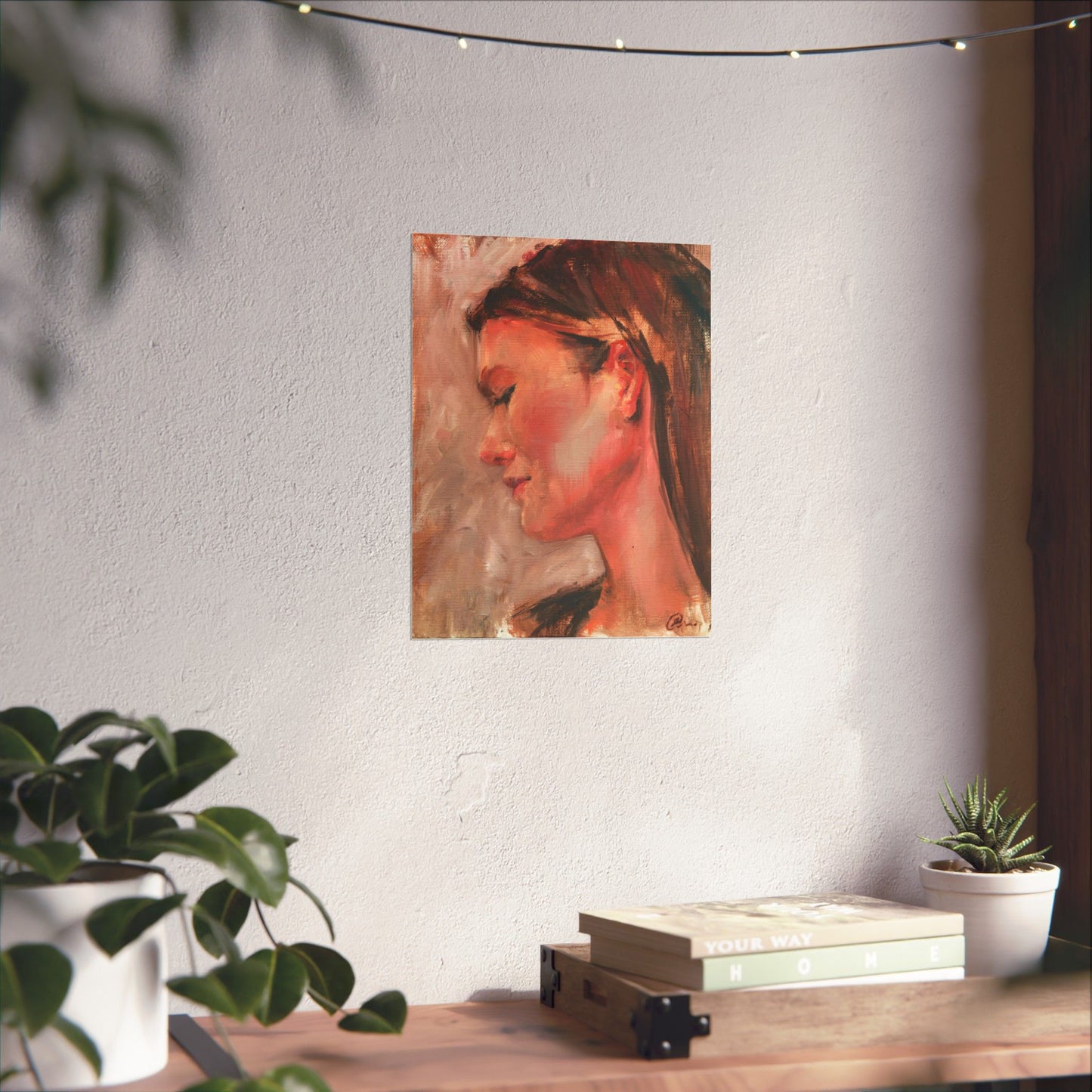 "Beline" - Oil Portriait Print (Day 91)
