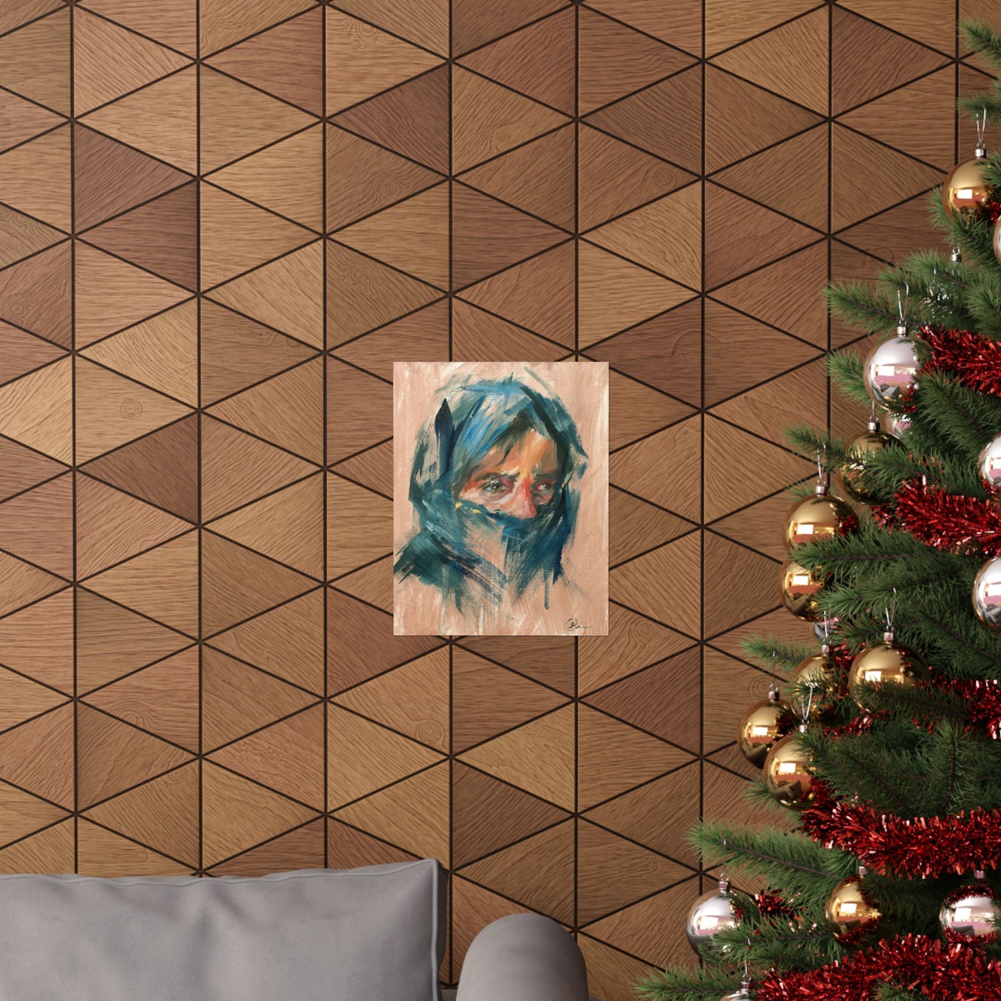 "Riyad" - Oil Portriait Print (Day 129)