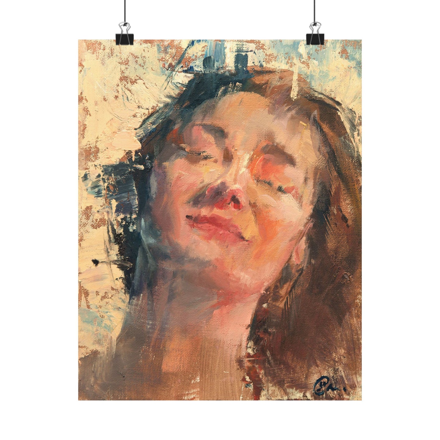 "Joy" - Oil Portriait Print (Day 74)