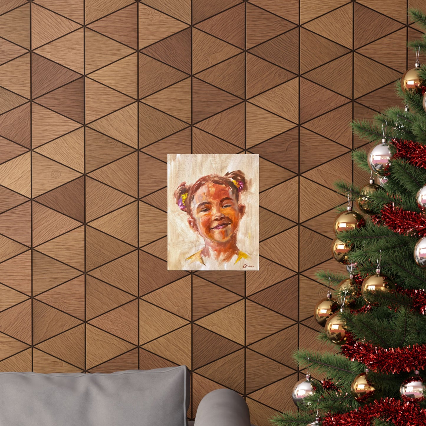 "Ayla" - Oil Portriait Print (Day 117)