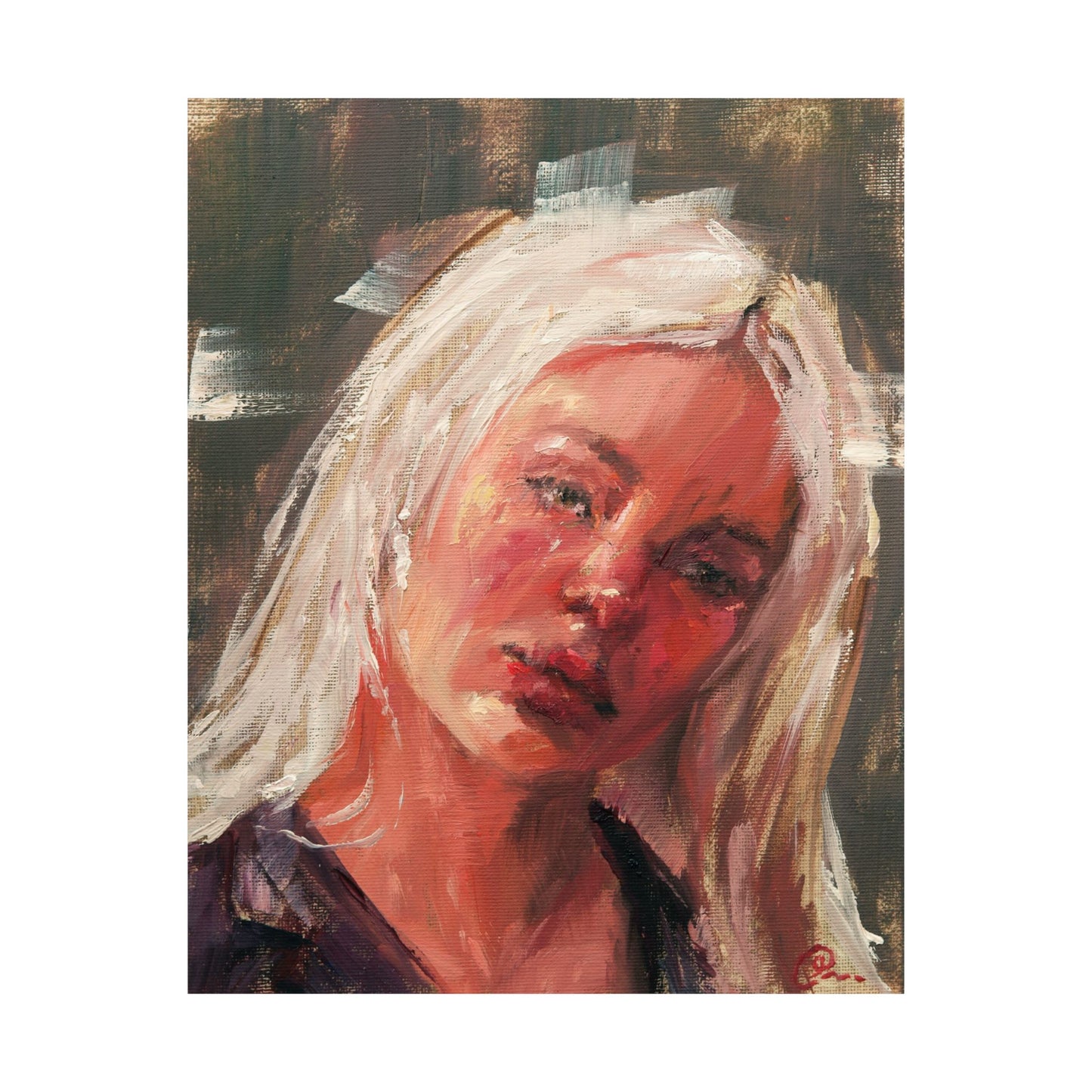 "Angelique" - Oil Portriait Print (Day 88)