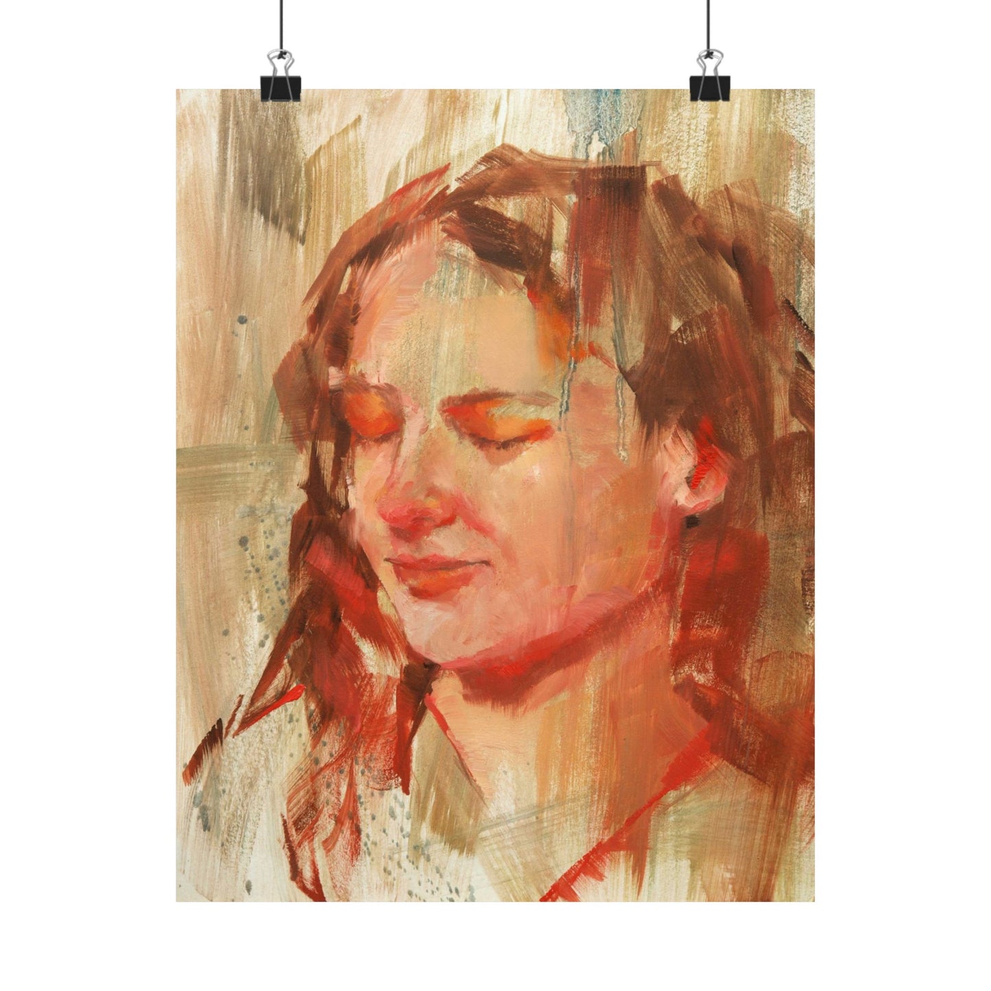 "Florence" - Oil Portriait Print (Day 50)
