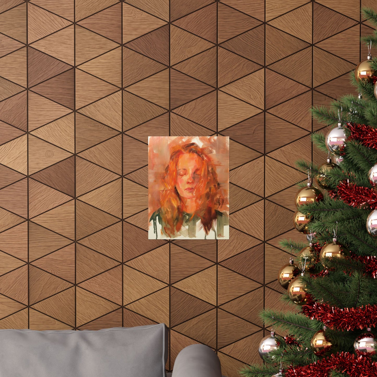 "Iris" - Oil Portriait Print (Day 98)