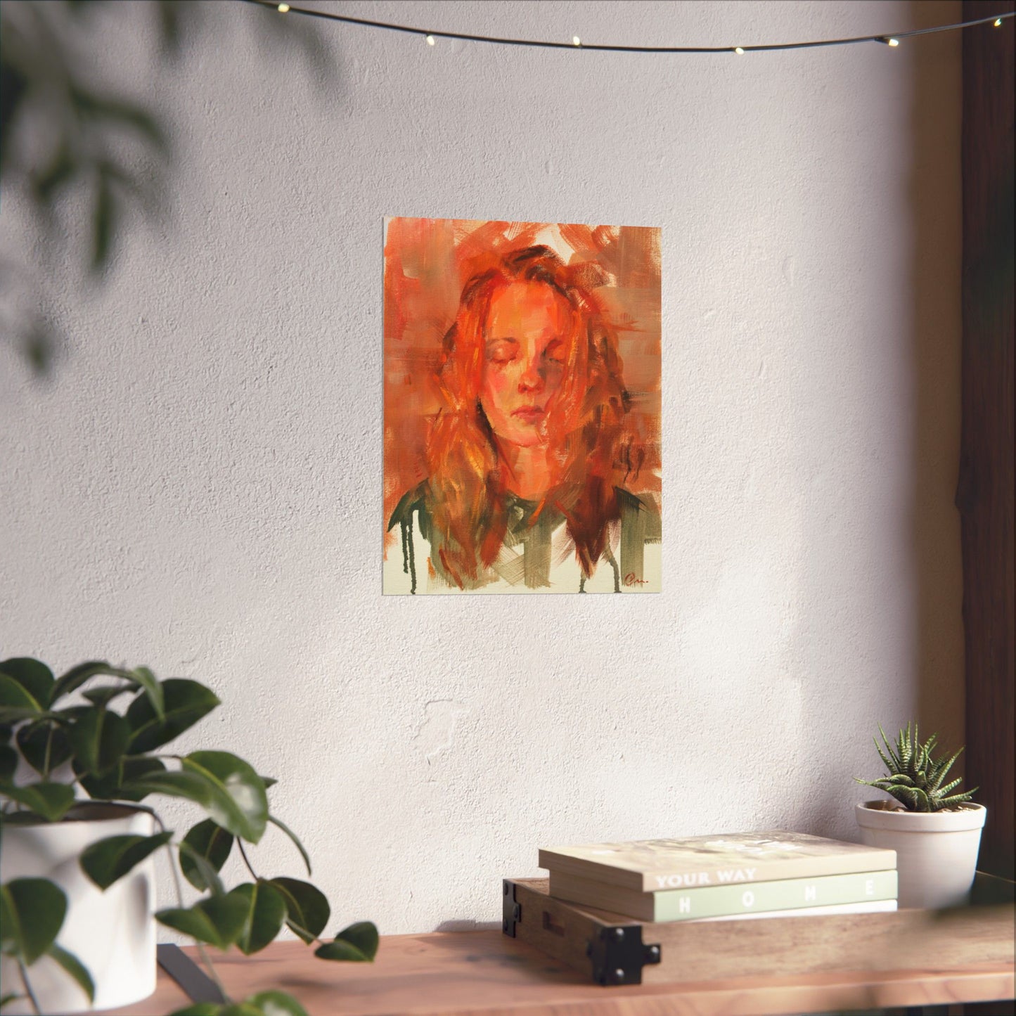 "Iris" - Oil Portriait Print (Day 98)