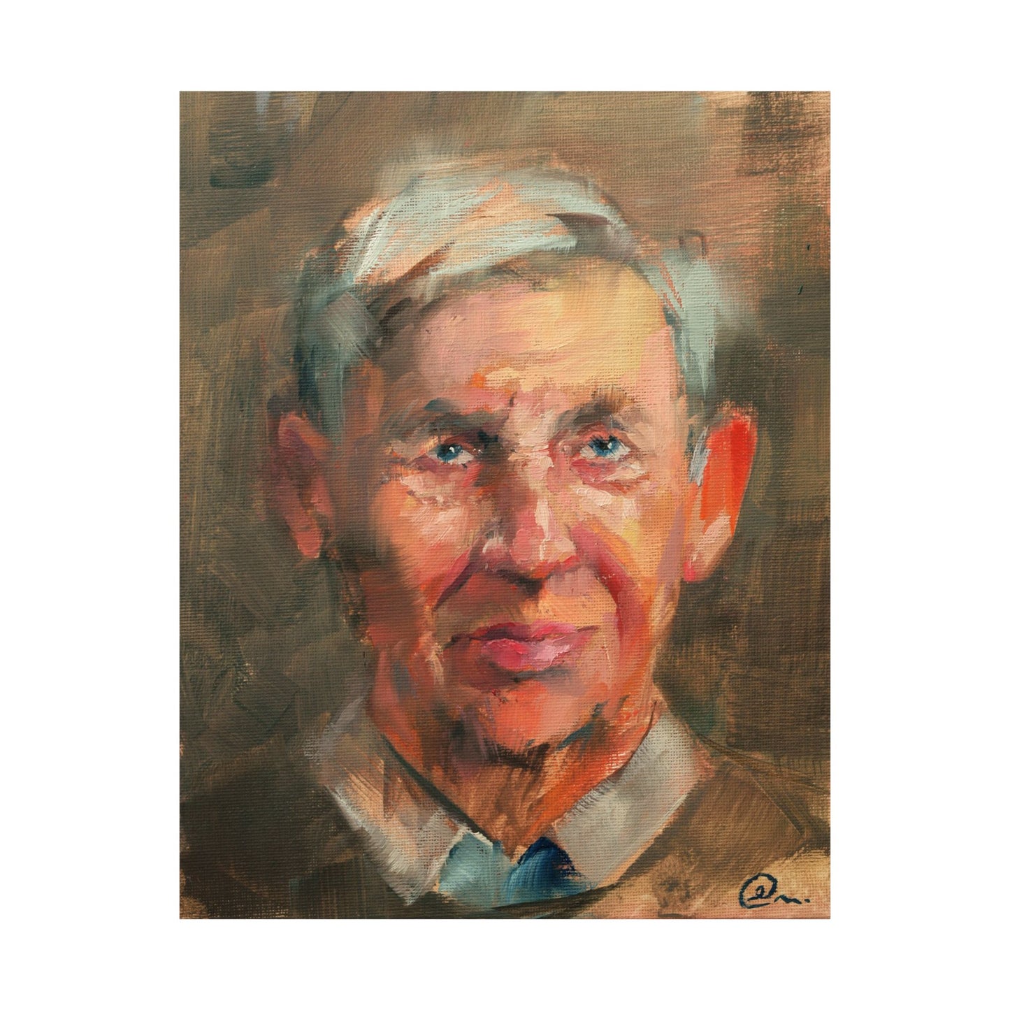 "Francis" - Oil Portriait Print (Day 87)