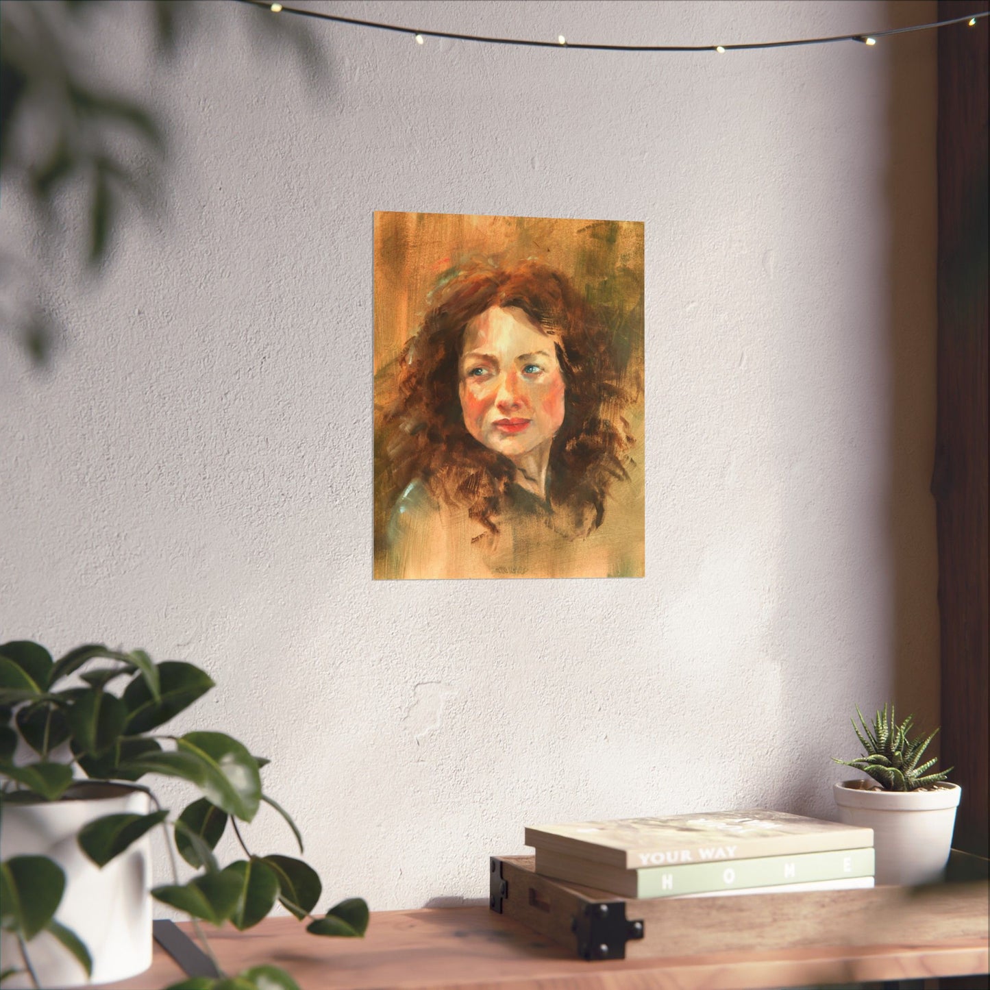 "Claire Fraser" - Oil Portriait Print (Day 58)
