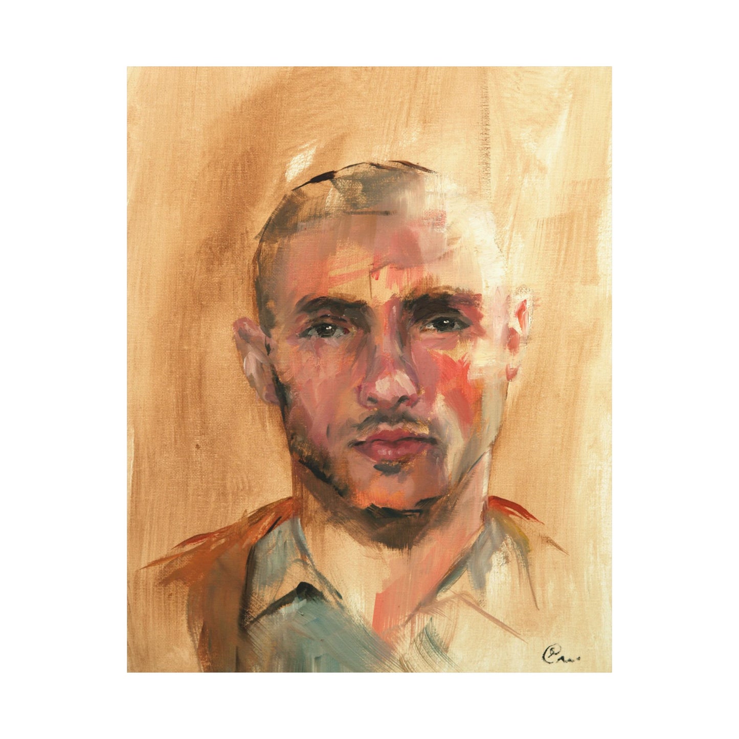"Fouad" - Oil Portriait Print (Day 60)