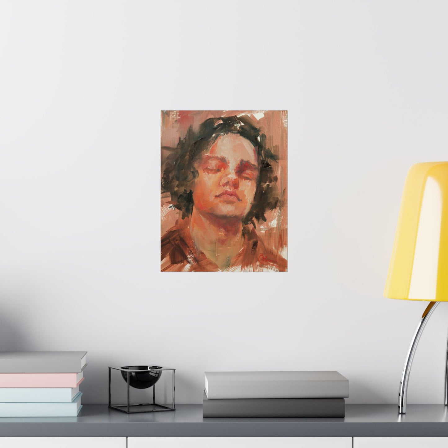 "Damien" - Oil Portriait Print (Day 135)