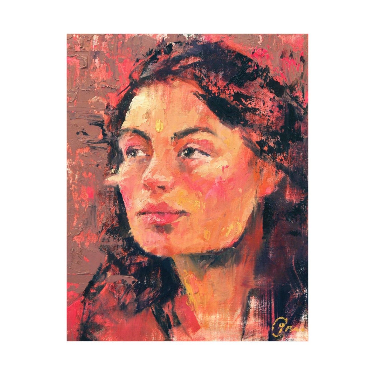 "Thalia" - Oil Portriait Print (Day 69)