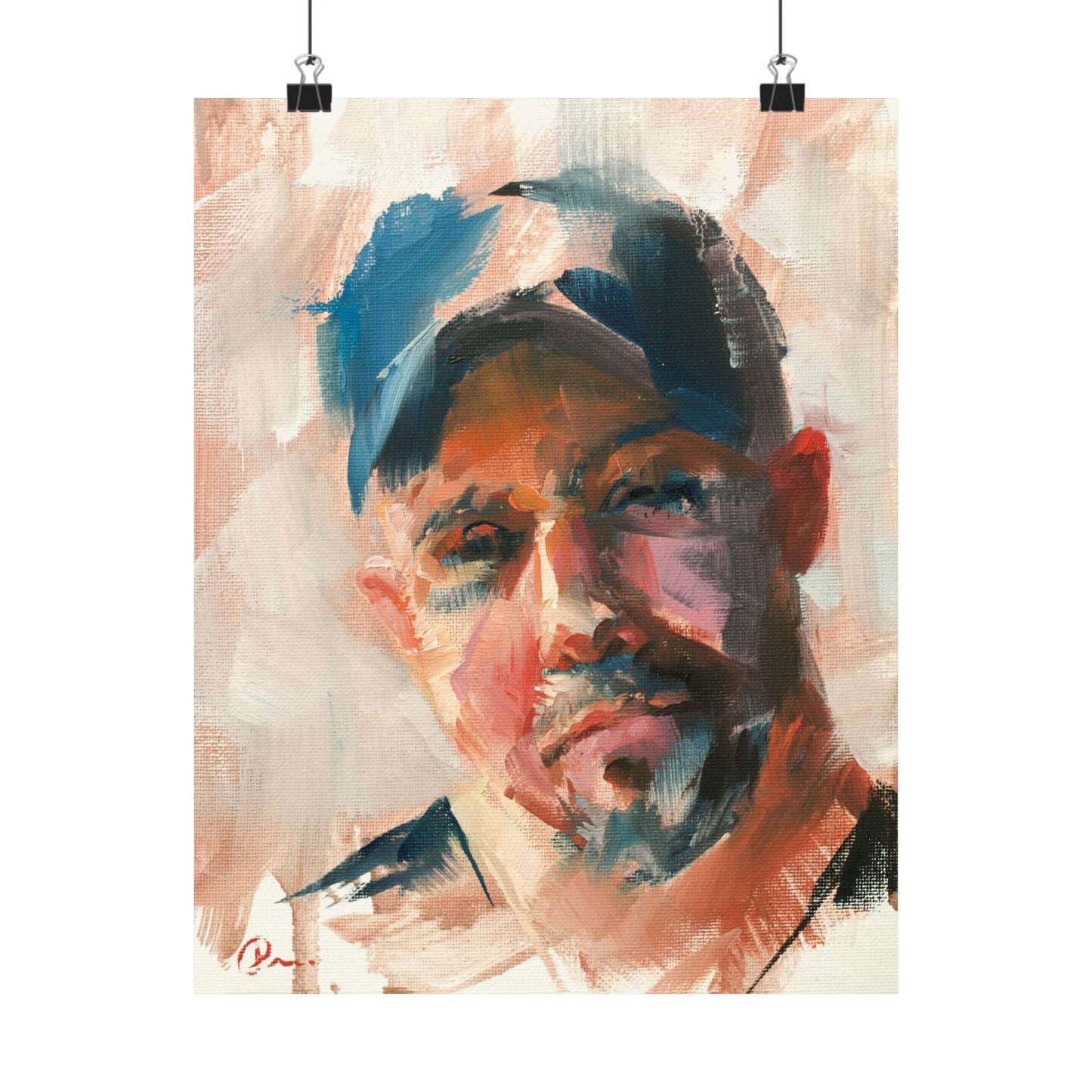 "Winston" - Oil Portriait Print (Day 122)