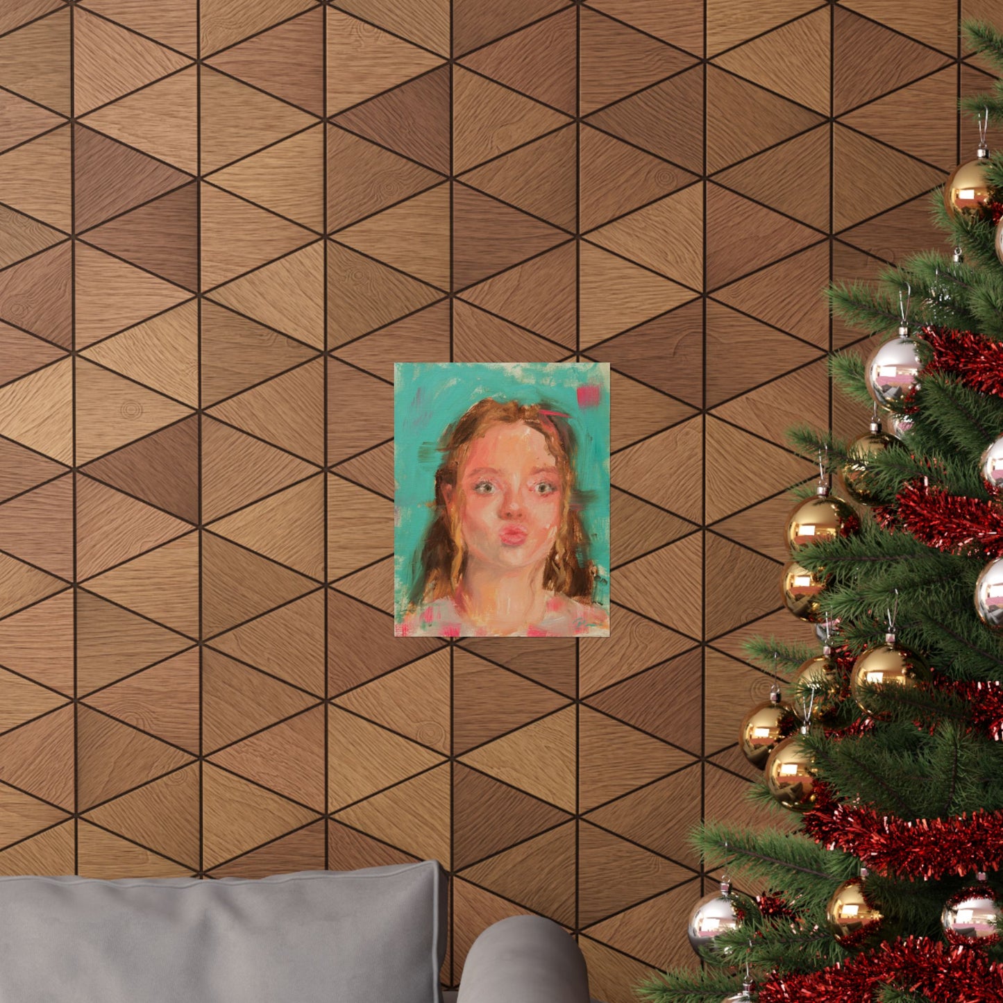 "Ruby" - Oil Portriait Print (Day 156)