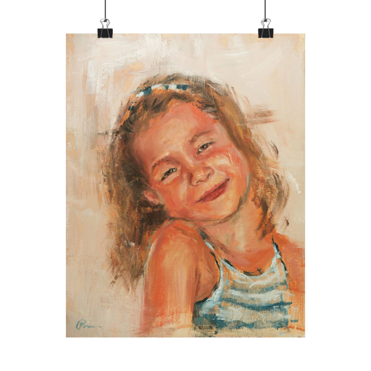 "Bianca" - Oil Portriait Print (Day 168)