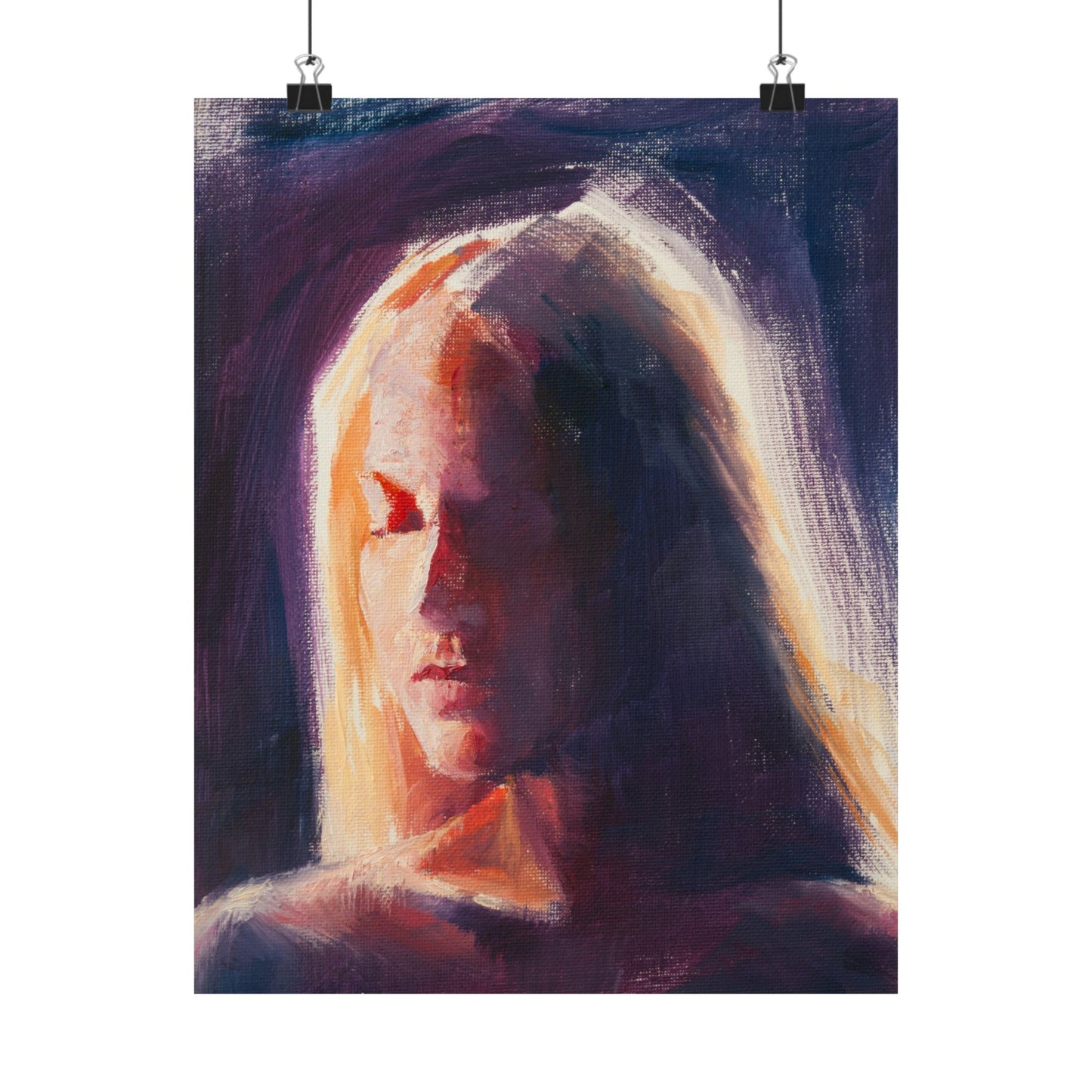 "Luna" - Oil Portriait Print (Day 226)