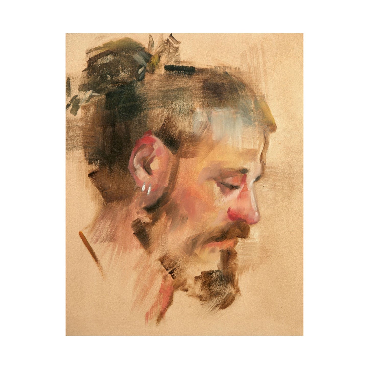"Hugo" - Oil Portriait Print (Day 26)