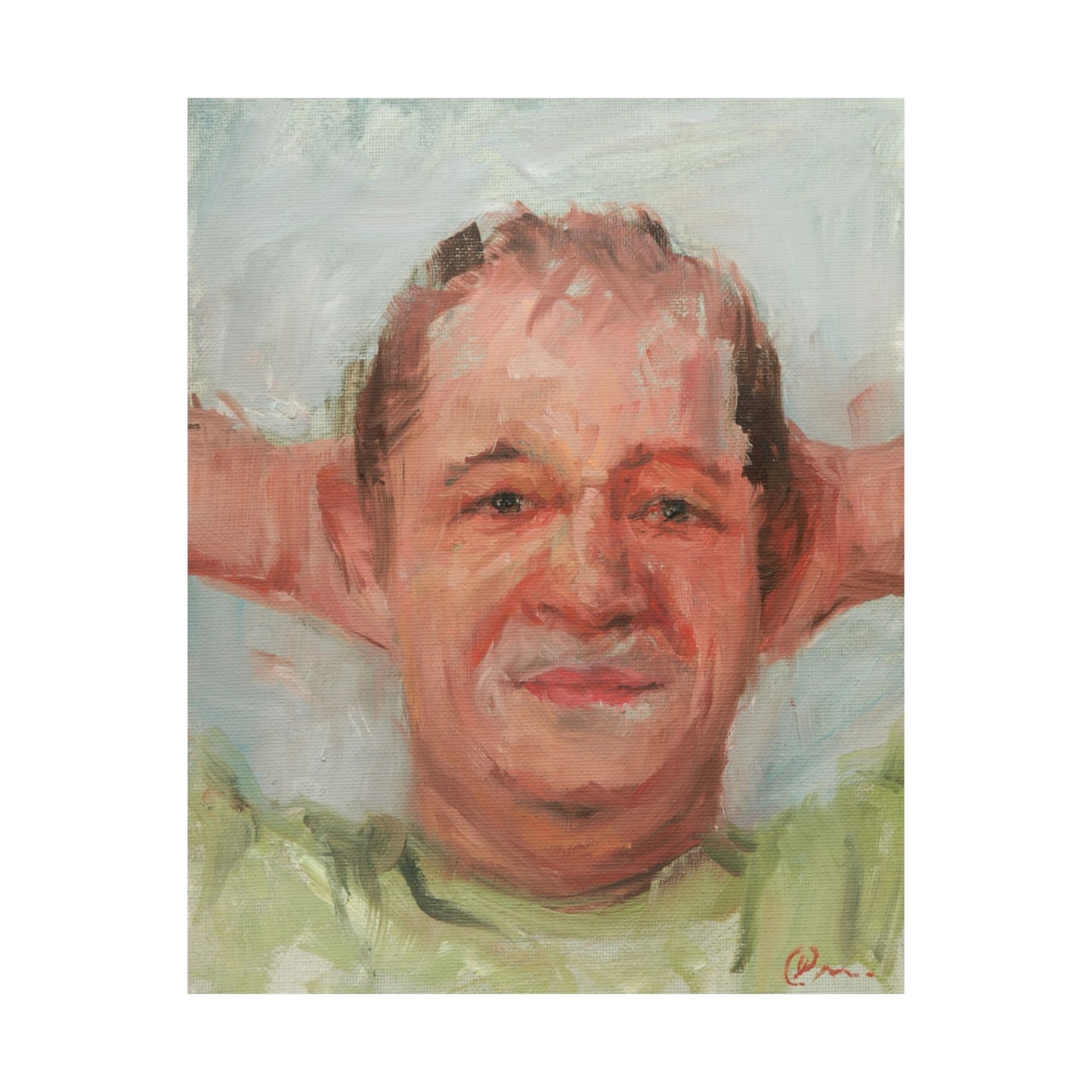 "Nicolas" - Oil Portriait Print (Day 172)