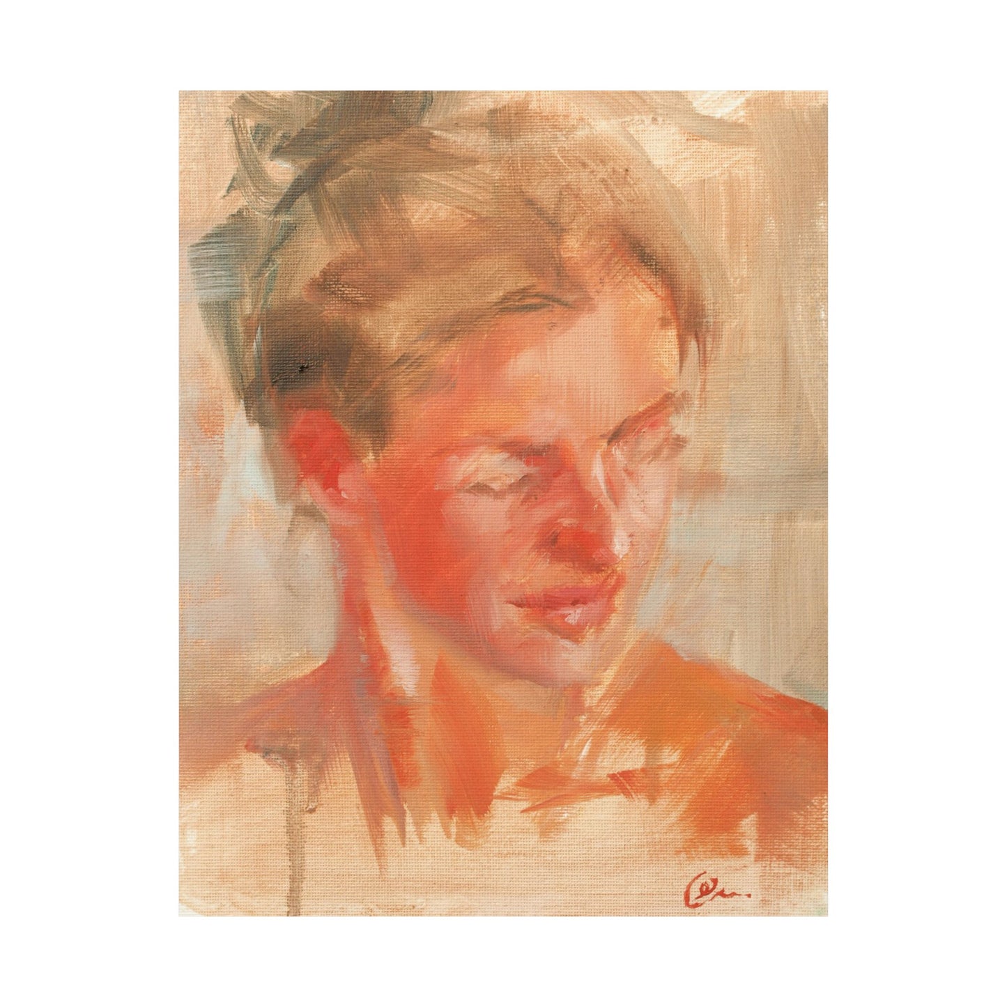 "Adelia" - Oil Portriait Print (Day 125)