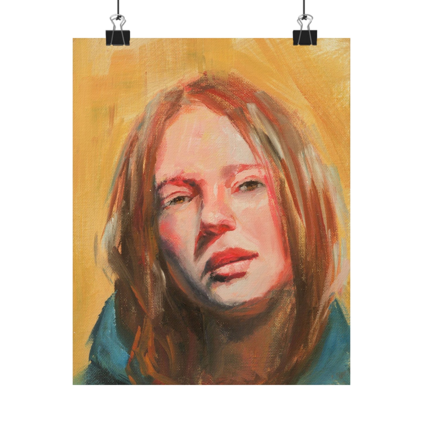 "Vicky" - Oil Portriait Print (Day 229)