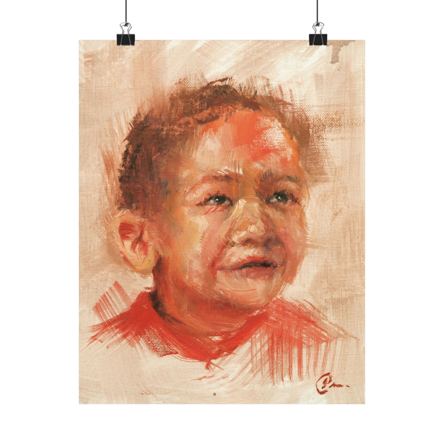 "Marcus" - Oil Portriait Print (Day 147)