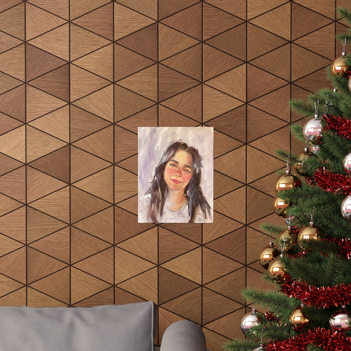 "Mina" - Oil Portriait Print (Day 113)