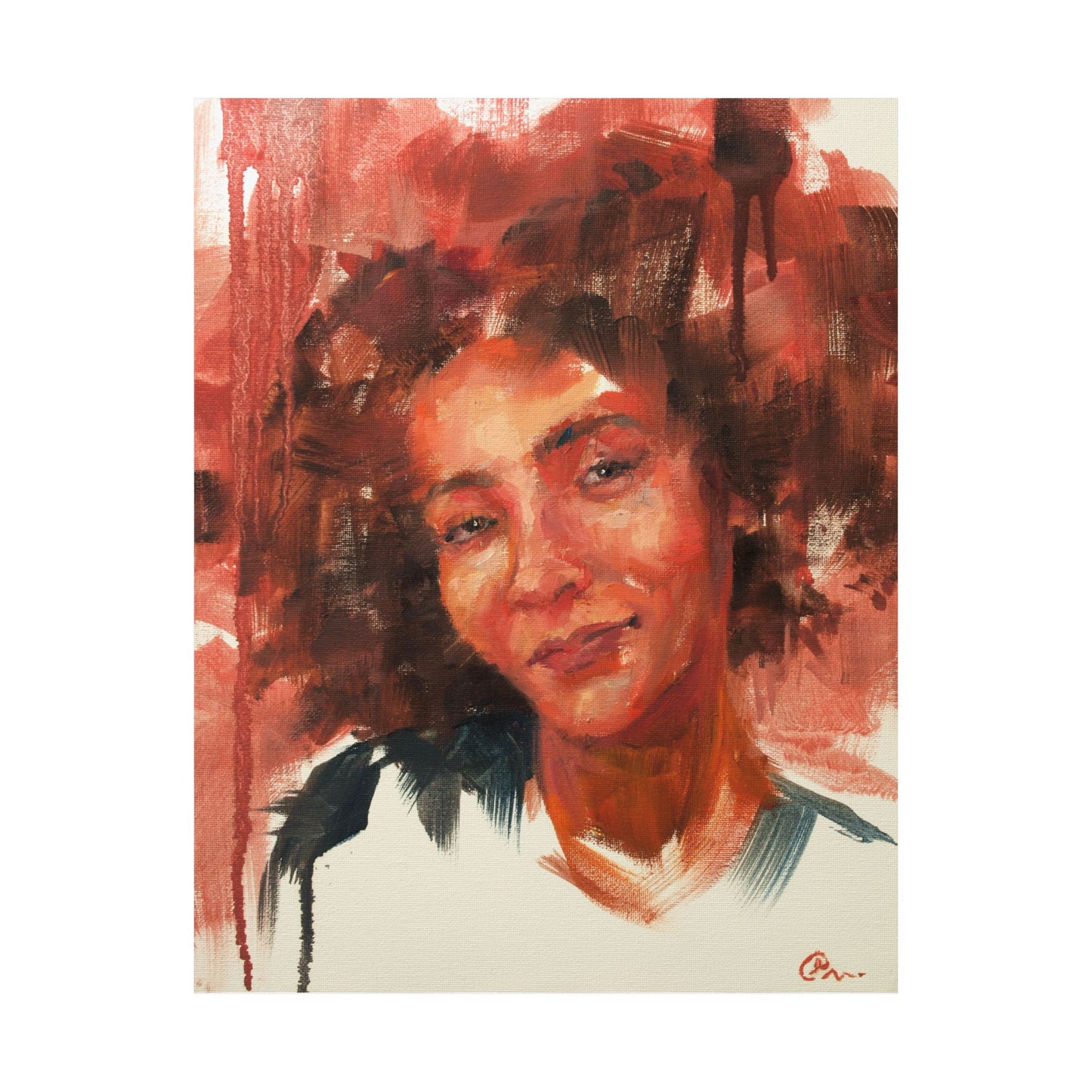 "Frola" - Oil Portriait Print (Day 97)