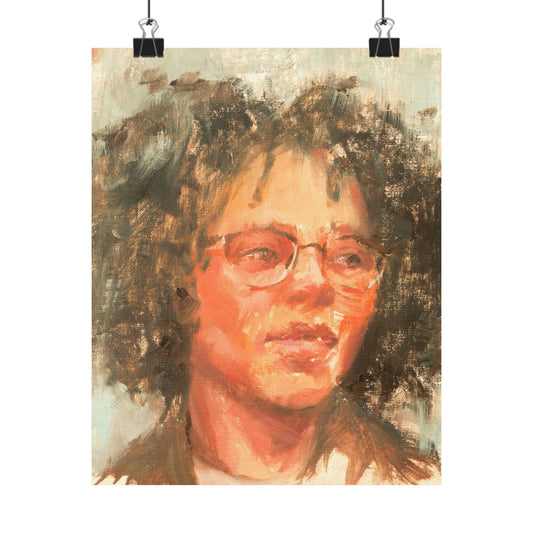 "Jenna" - Oil Portriait Print (Day 236)