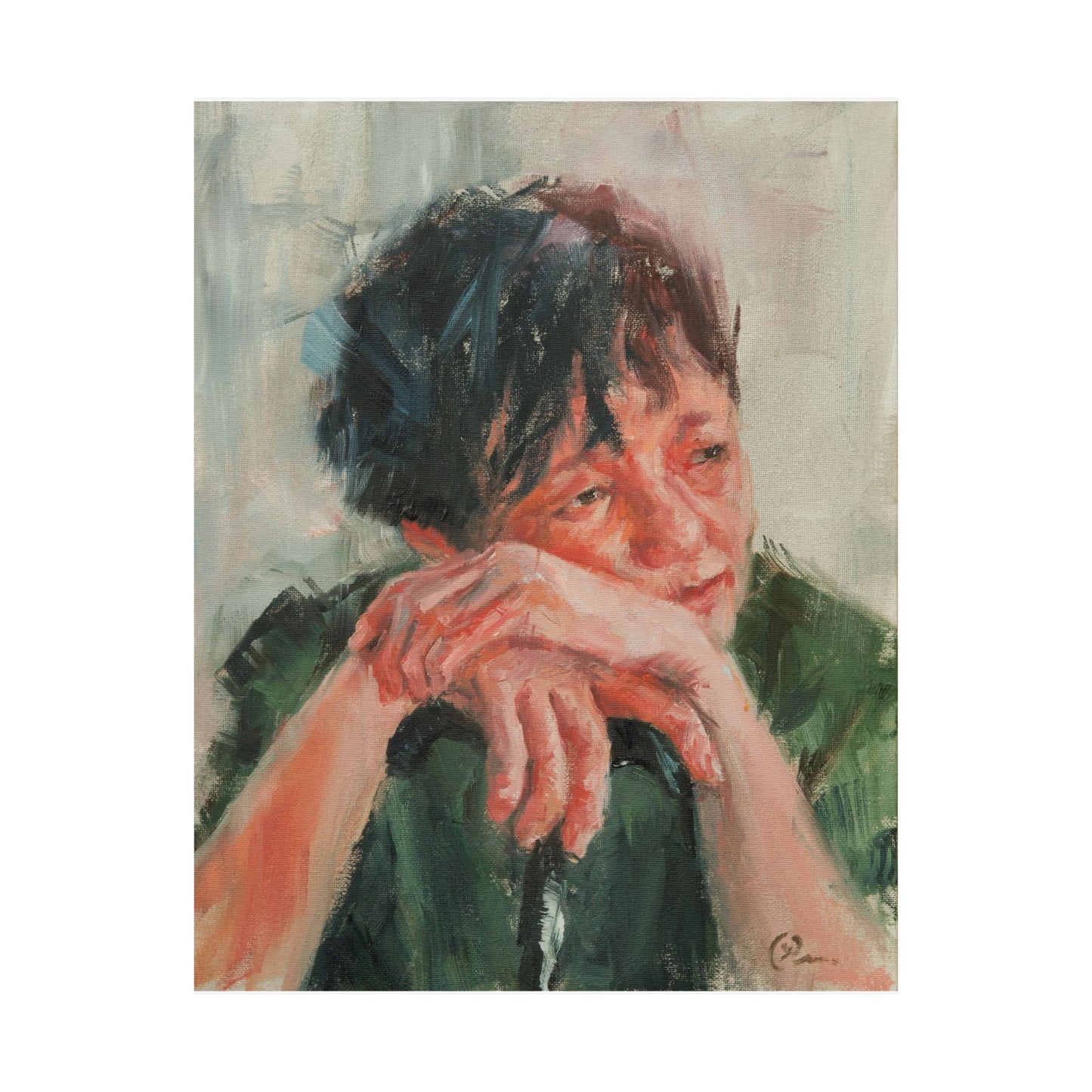 "Kim" - Oil Portriait Print (Day 149)