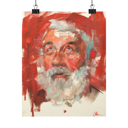 "Basil" - Oil Portriait Print (Day 96)