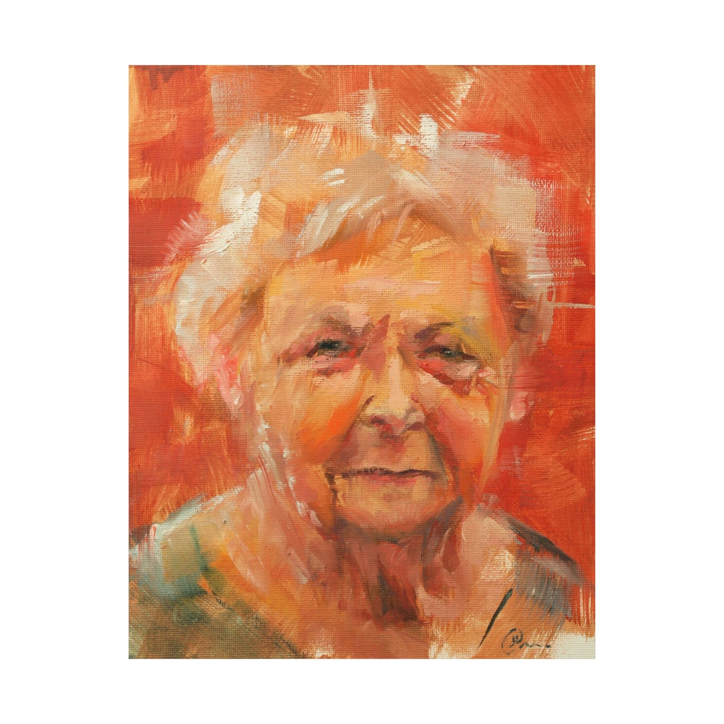 "Isadora" - Oil Portriait Print (Day 99)