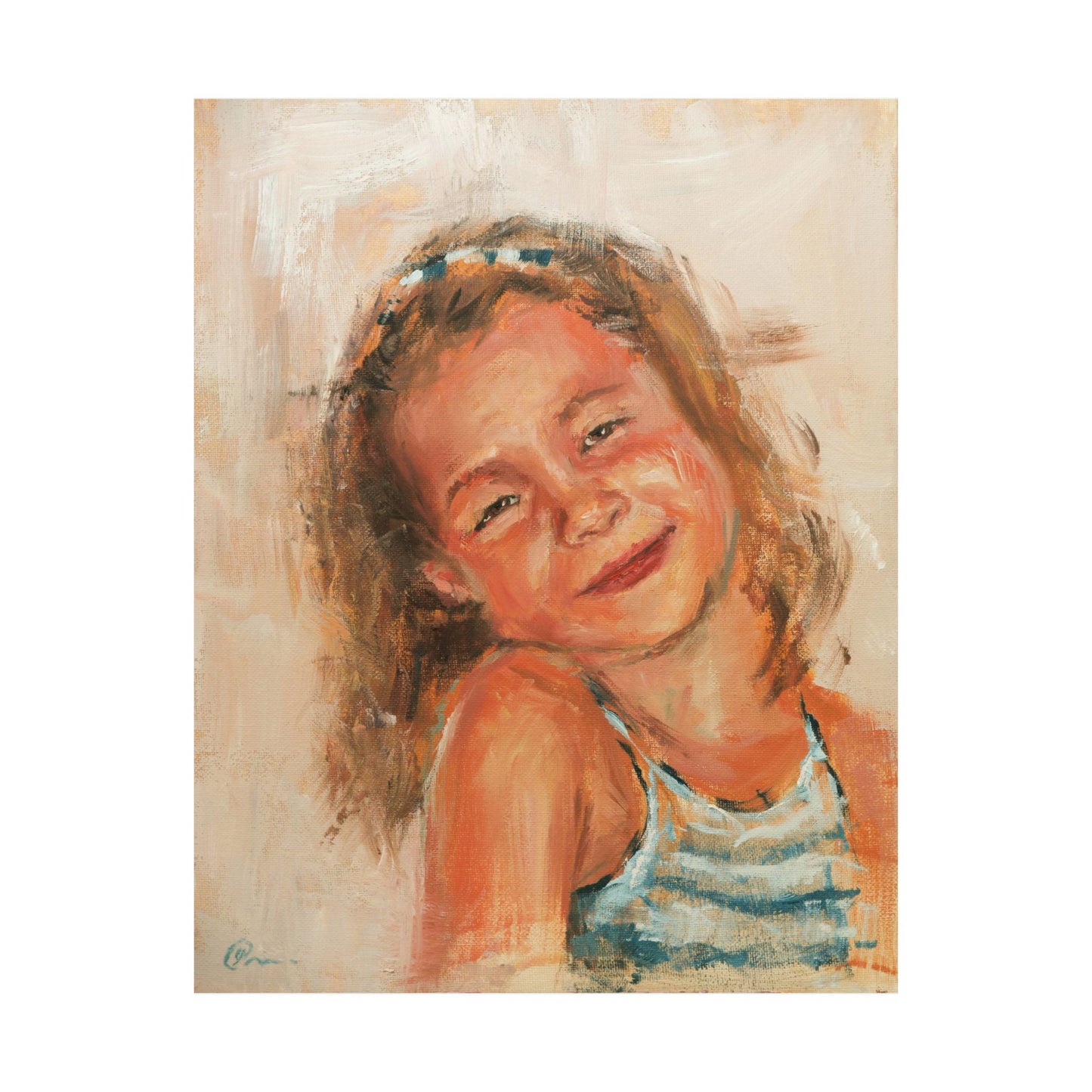 "Bianca" - Oil Portriait Print (Day 168)