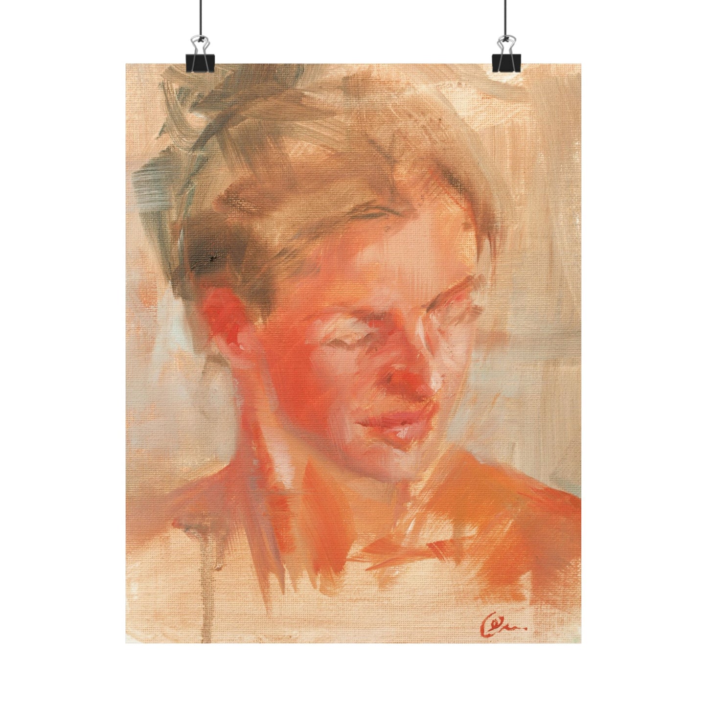 "Adelia" - Oil Portriait Print (Day 125)