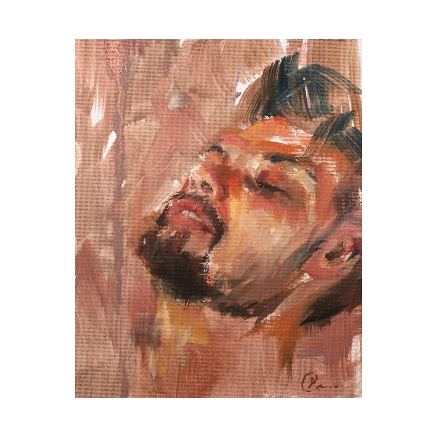 "Saeed" - Oil Portriait Print (Day 103)